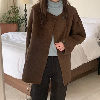 Wool Handmade Half Coat