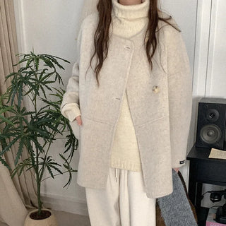 Wool Handmade Half Coat