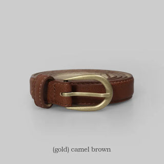 #LENTO. (Over 200,000 sold) Classic Belt (silver/gold)