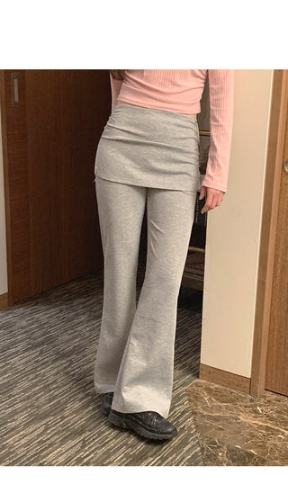 (3 colors) Bootcut Skirt