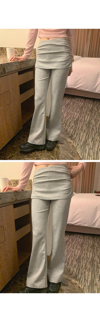 (3 colors) Bootcut Skirt