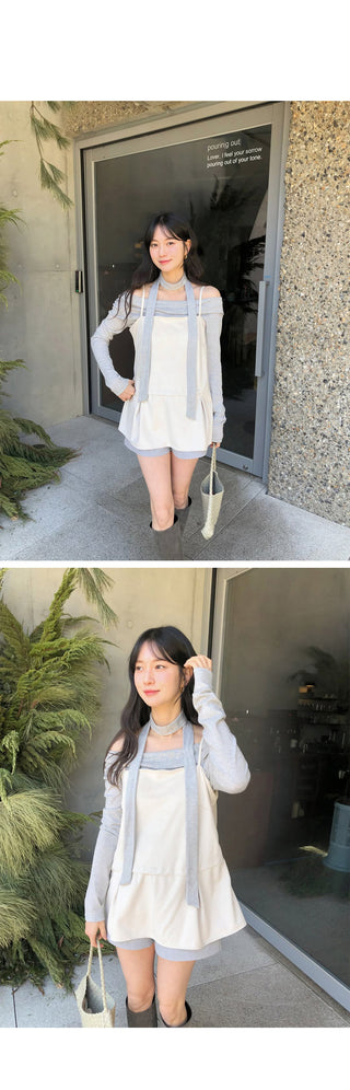 (2 colors) Bustier dress