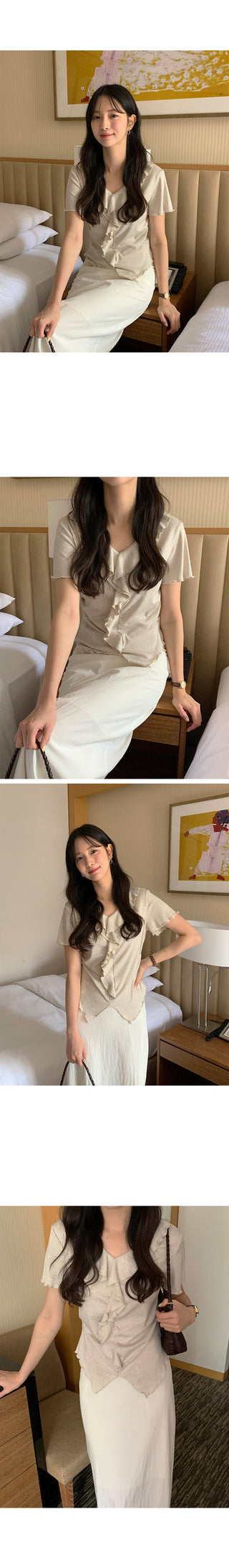 [3 colors] Summer Long Skirt