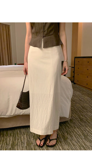 [3 colors] Summer Long Skirt