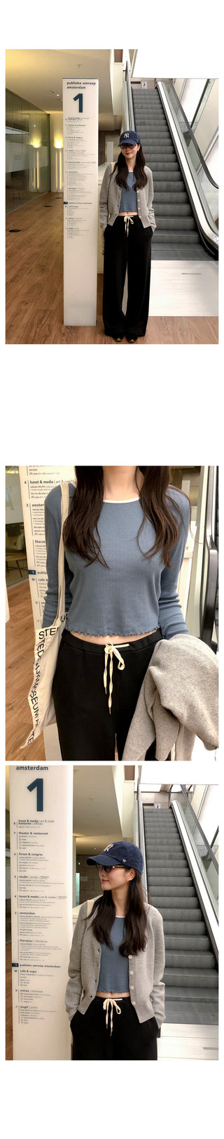 (2 colors) Beaded Wide Pants