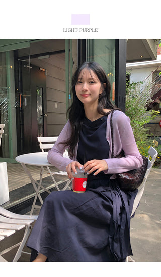 [6 colors] Knit Cardigan