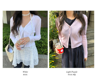 [6 colors] Knit Cardigan
