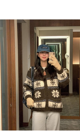(3 colors) V-neck wool cardigan