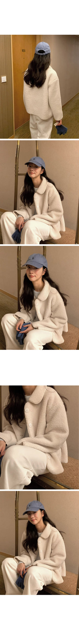 (3 colors) V-neck wool cardigan