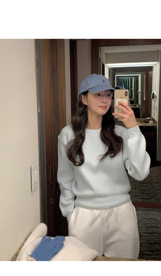 (14 colors) Round Neck Knit