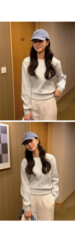 (14 colors) Round Neck Knit