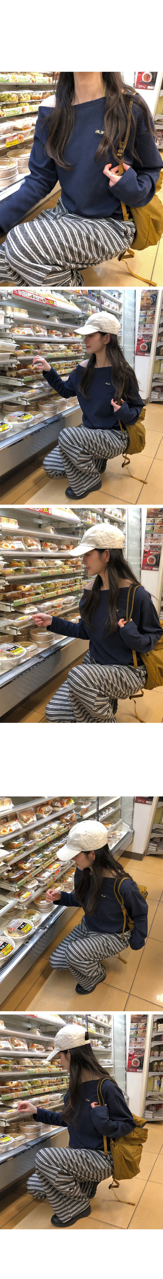 One-shoulder oversized sweatshirt
