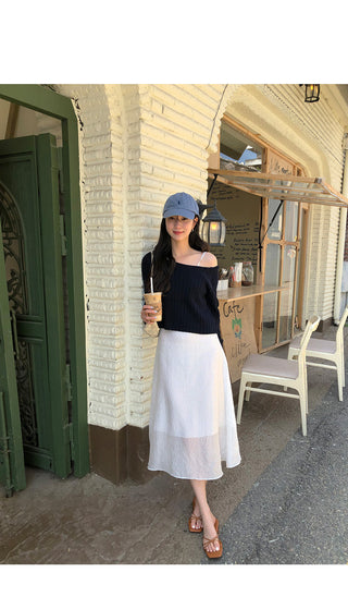 [2 colors] Flower Long Dress
