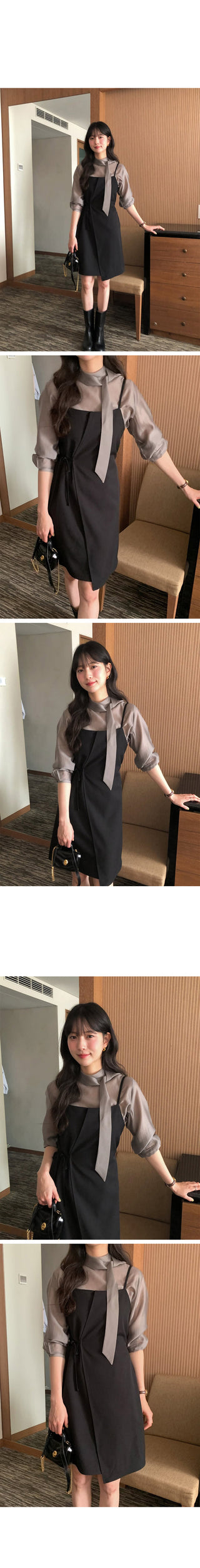 Bustier wrap dress