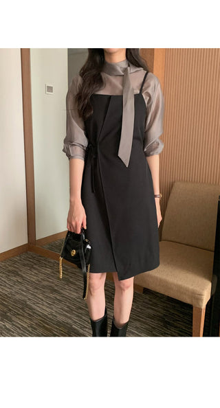 Bustier wrap dress
