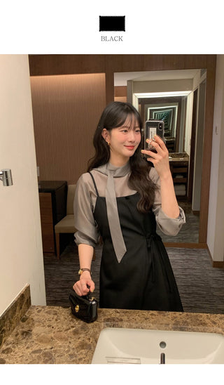 Bustier wrap dress