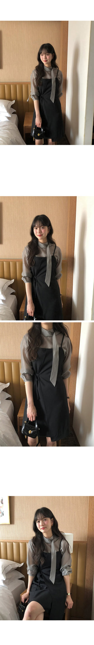 Bustier wrap dress