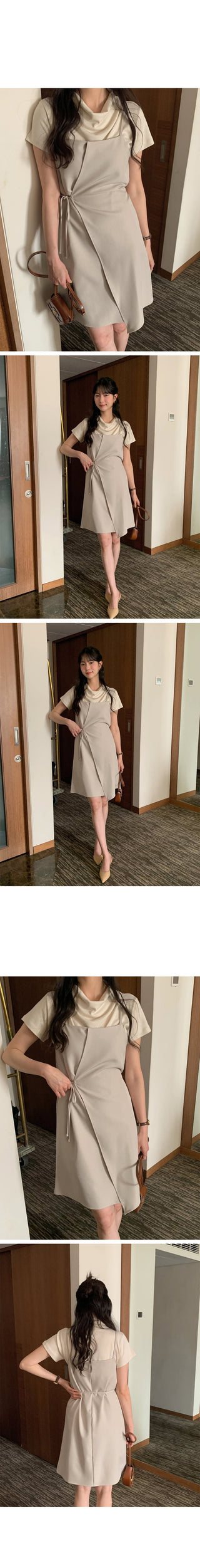 Bustier wrap dress