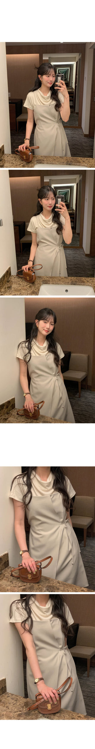 Bustier wrap dress