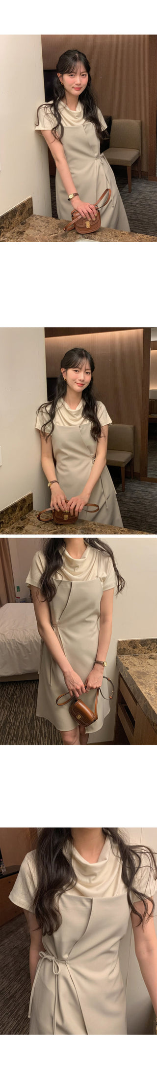Bustier wrap dress