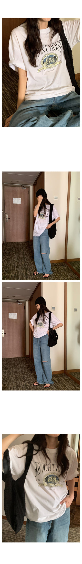 Oversized short-sleeved T-shirt