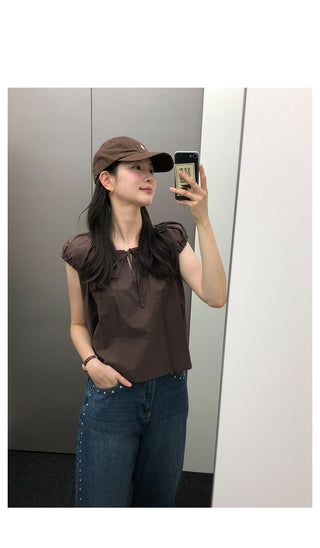 French sleeve blouse