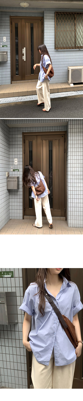 [Belt set] (basic/long) Wide pants - 4 sizes