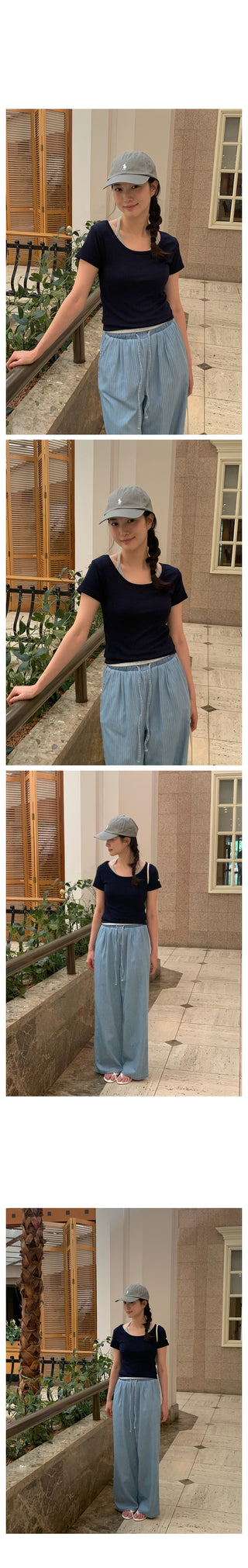 Dain Banding Stripe Border Pants, 2 colors!