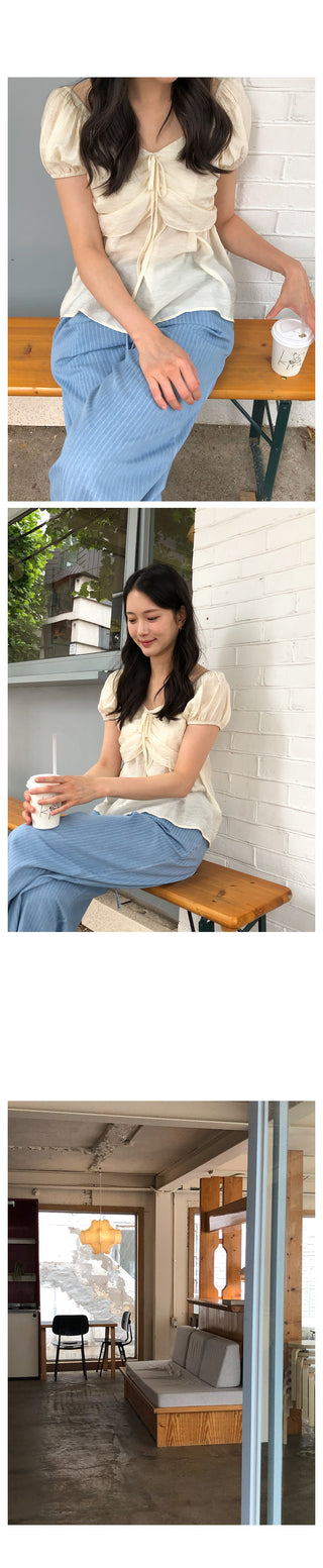 Dain Banding Stripe Border Pants, 2 colors!