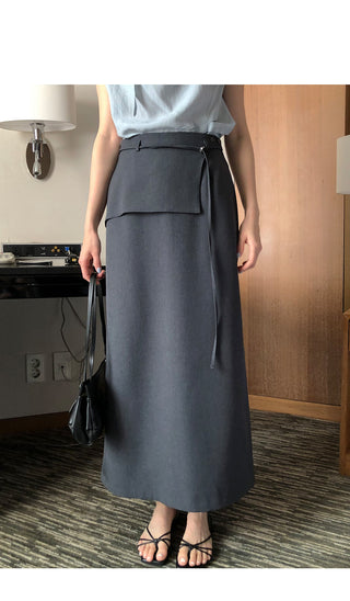[2 colors] Maxi Long Skirt