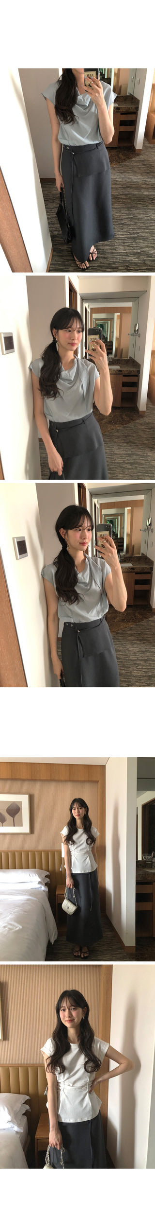 [2 colors] Maxi Long Skirt
