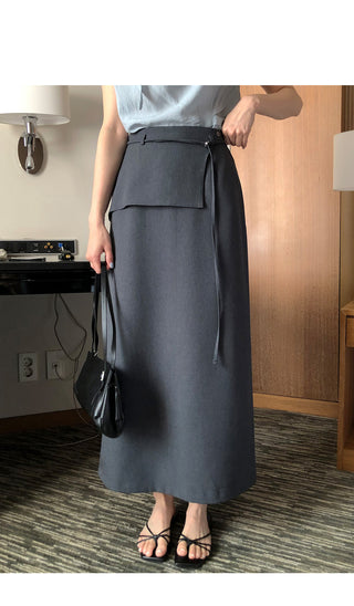 [2 colors] Maxi Long Skirt