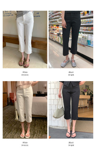 [2 colors] Capri Pants