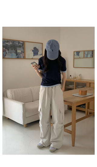 Parachute nylon cargo pants