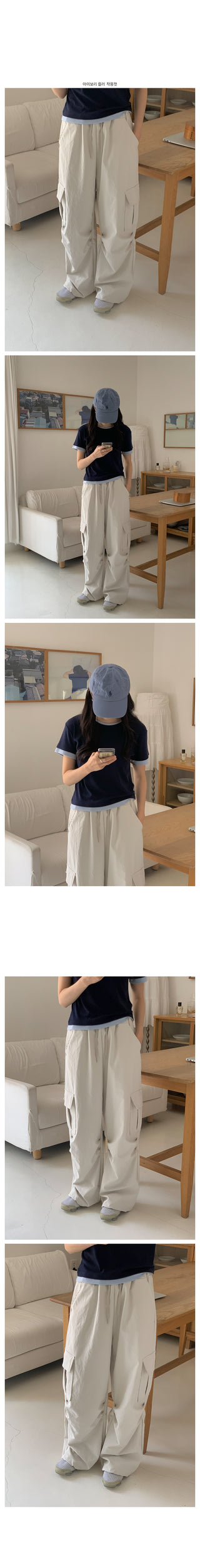 Parachute nylon cargo pants