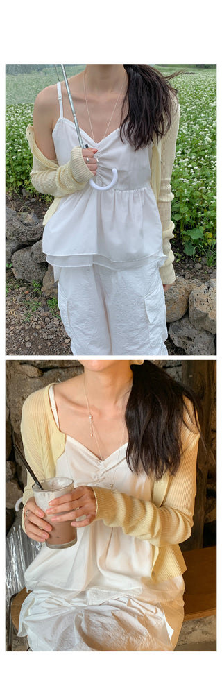 Ribbed Summer Cardigan