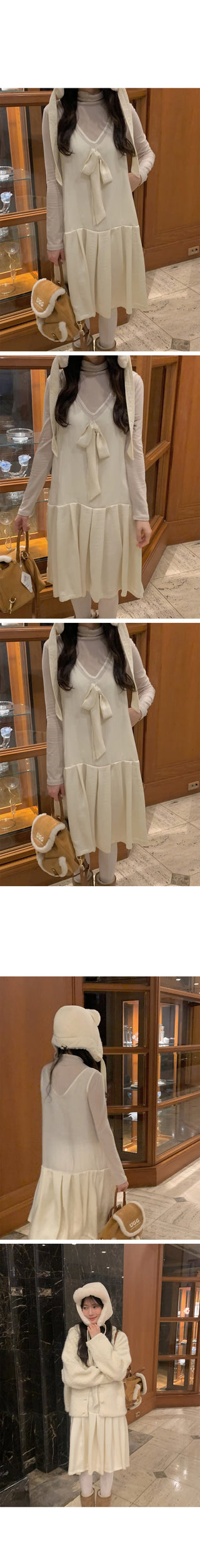 Ribbon Long Dress