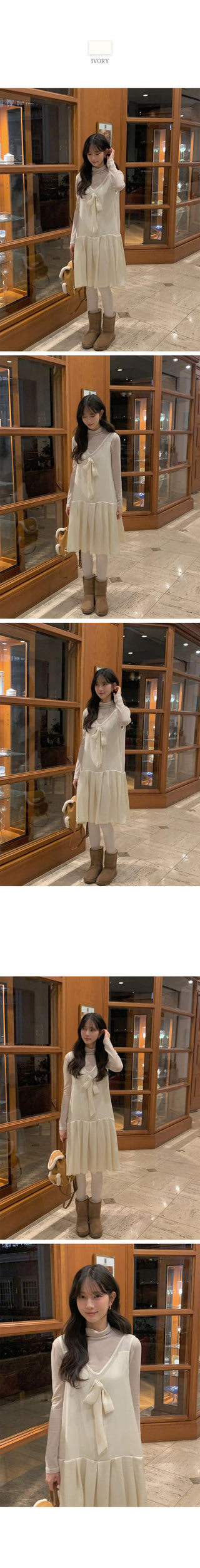 Ribbon Long Dress