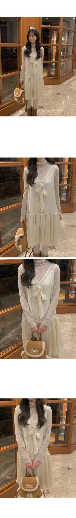 Ribbon Long Dress