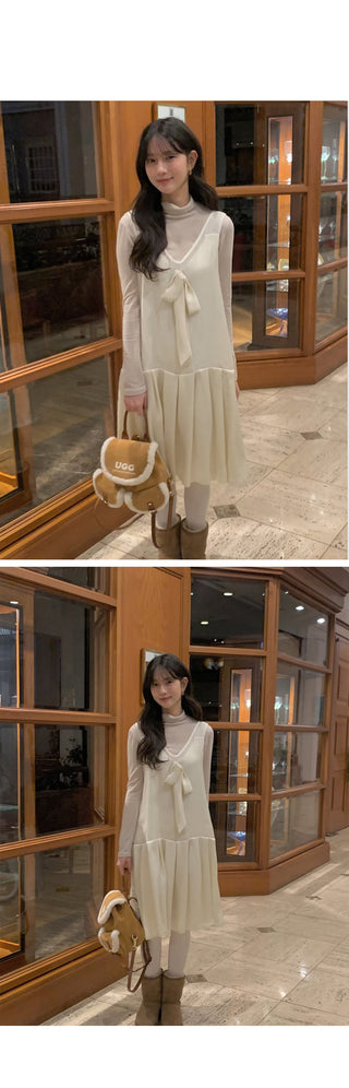 Ribbon Long Dress