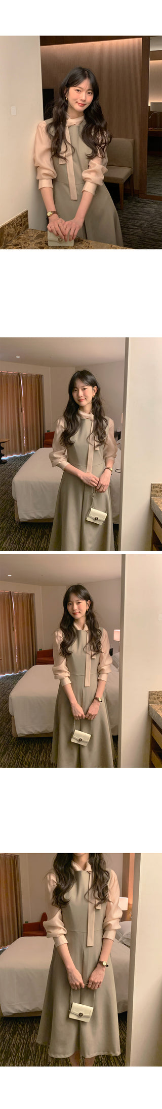 (2 colors) Round Long Dress