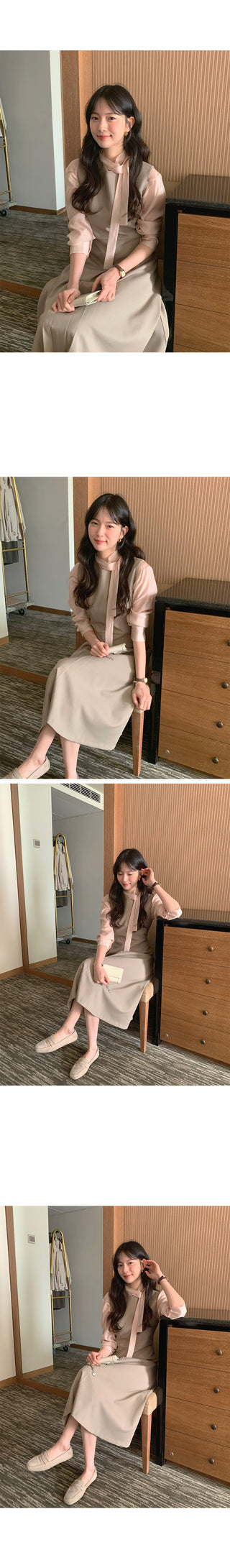 (2 colors) Round Long Dress