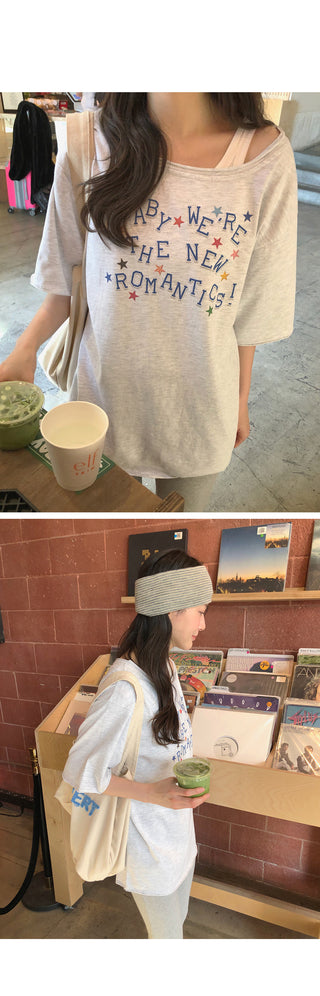 (3 colors) Oversized T-shirt