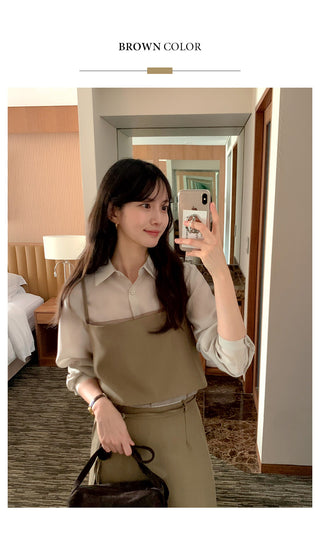 (2 colors) Layered Bustier