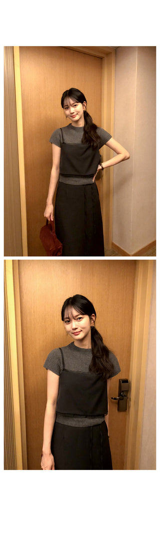 (2 colors) Layered Bustier