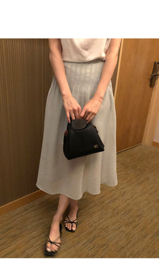 [2 colors] Long skirt