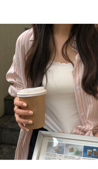 [4 colors] Square neck puff sleeve blouse