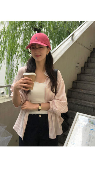 [4 colors] Square neck puff sleeve blouse