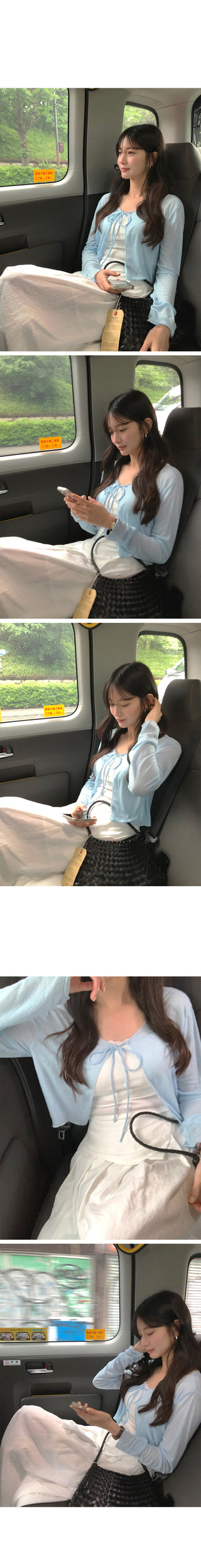 [4 colors] Square neck puff sleeve blouse