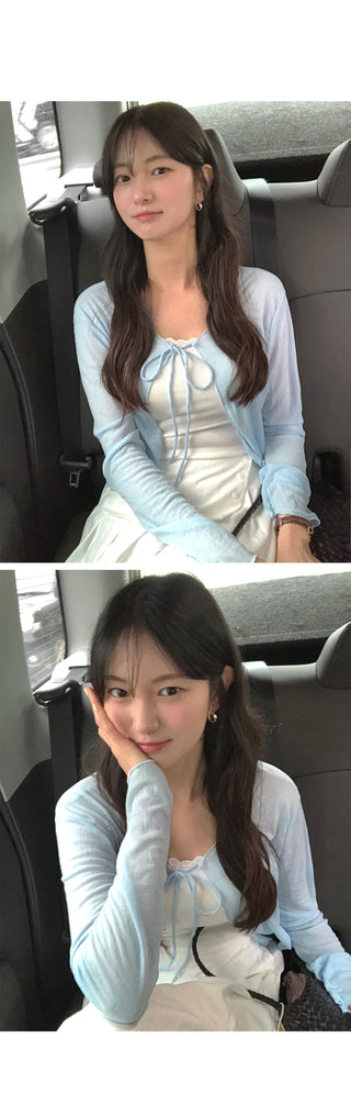 [4 colors] Square neck puff sleeve blouse